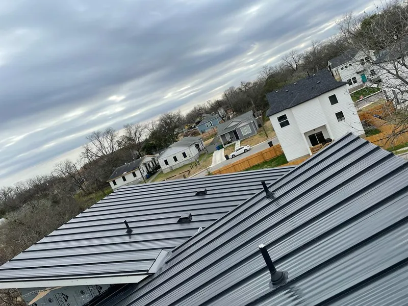 Standing seam metal roof panels with vents for Skylight Repair in Santee